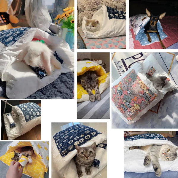 Kawaii Cats Bed