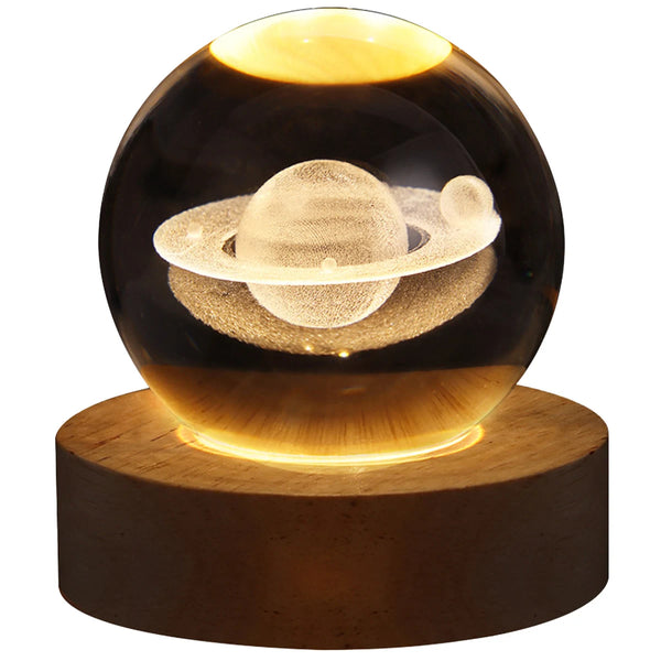3D glowing planet,
