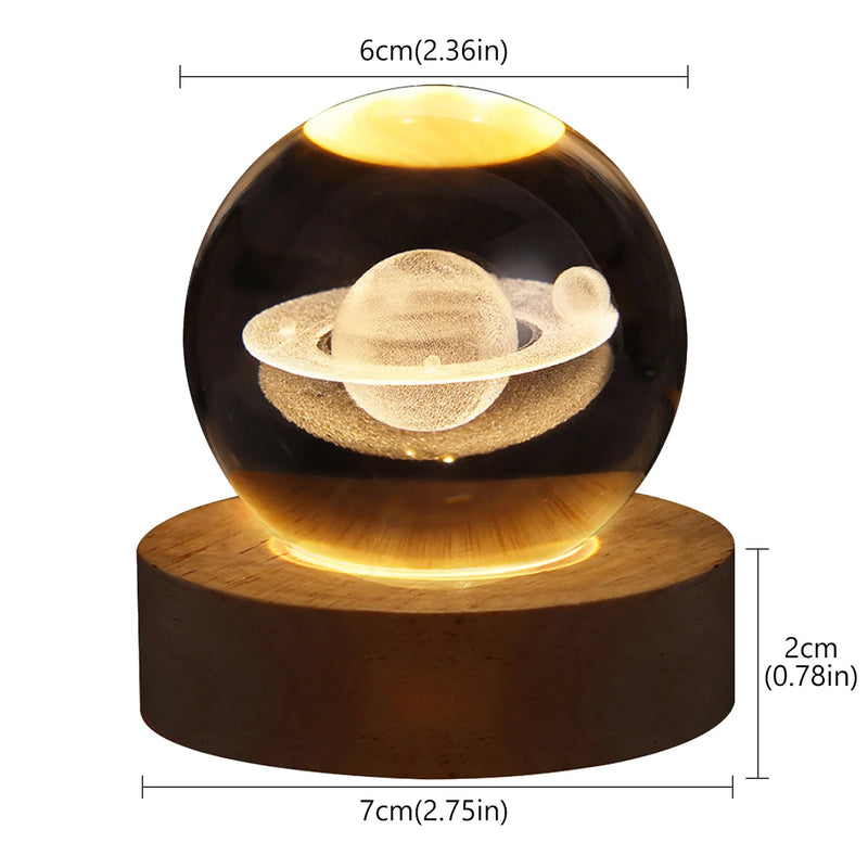 3D glowing planet,