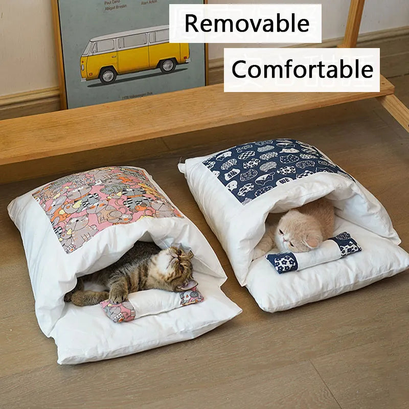 Kawaii Cats Bed